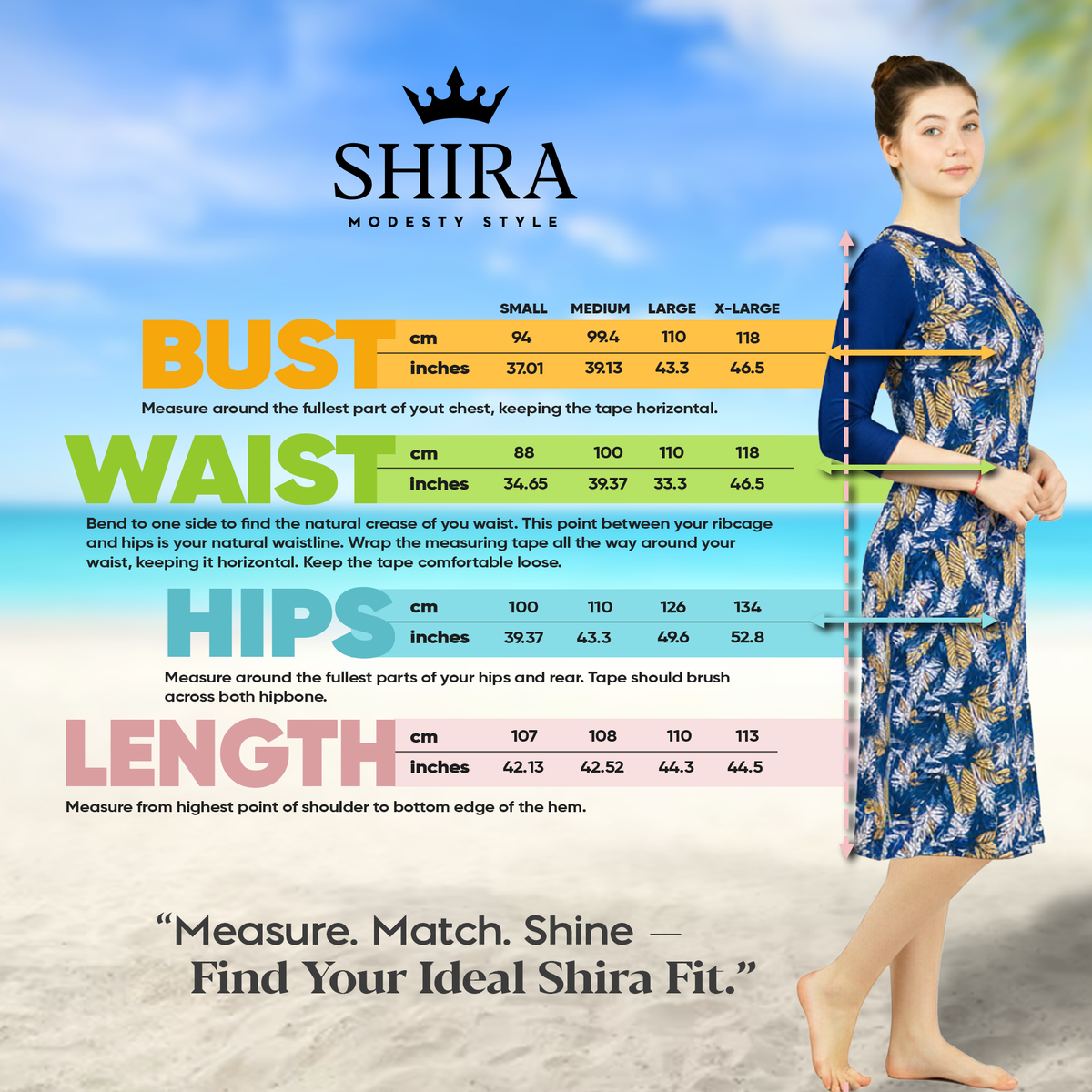 Woman Modest Tznius 3/4 Raglan Sleeve Athletic Swimdress Beach Cover up UPF 50+ Sun Protection (Monaco Print )